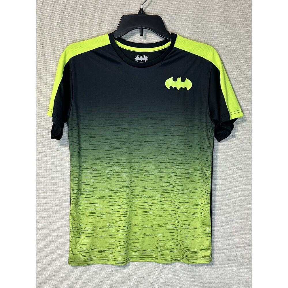 Bat Man T-shirt Youth Size‎ XXL (18) DC Comics Black & Green